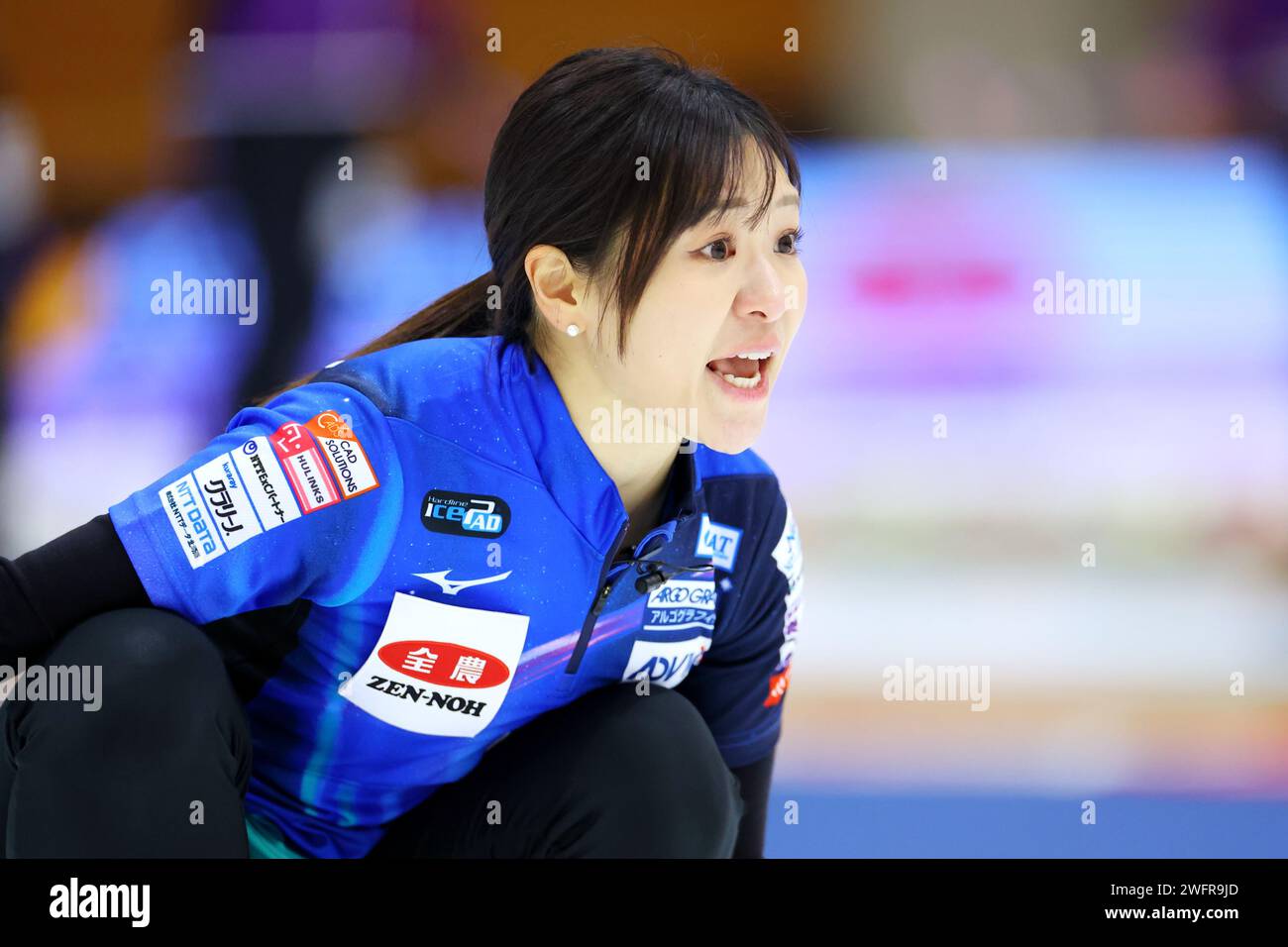 Chinami Yoshida (LOCOSOLARE), February 1, 2024 Curling The 41st ZEN