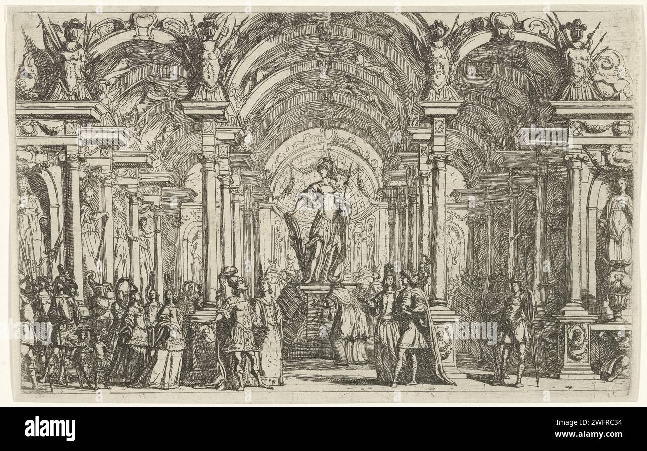 Twee paren in one's ineseshal, Jan Van Ossenbeeeck, After Lodvico ...