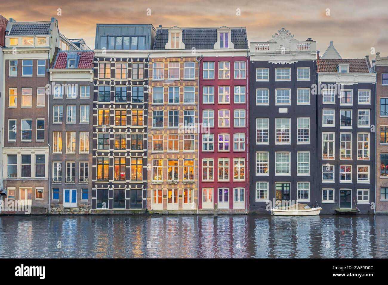Amsterdam canal hous Stock Photo