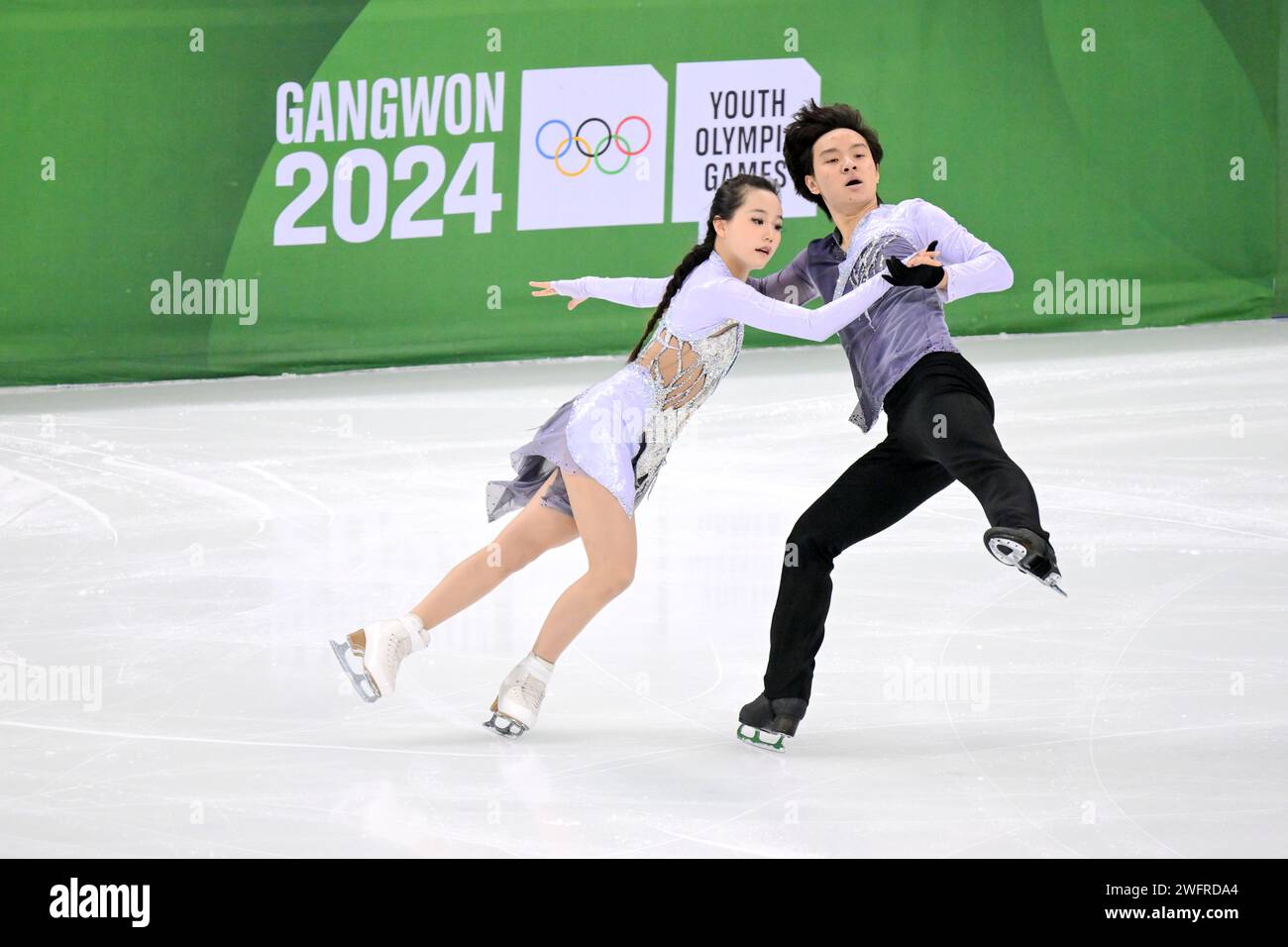 Gangneung, South Korea. 1st Feb, 2024. Liu Tong (L)/Ge Quanshuo of ...