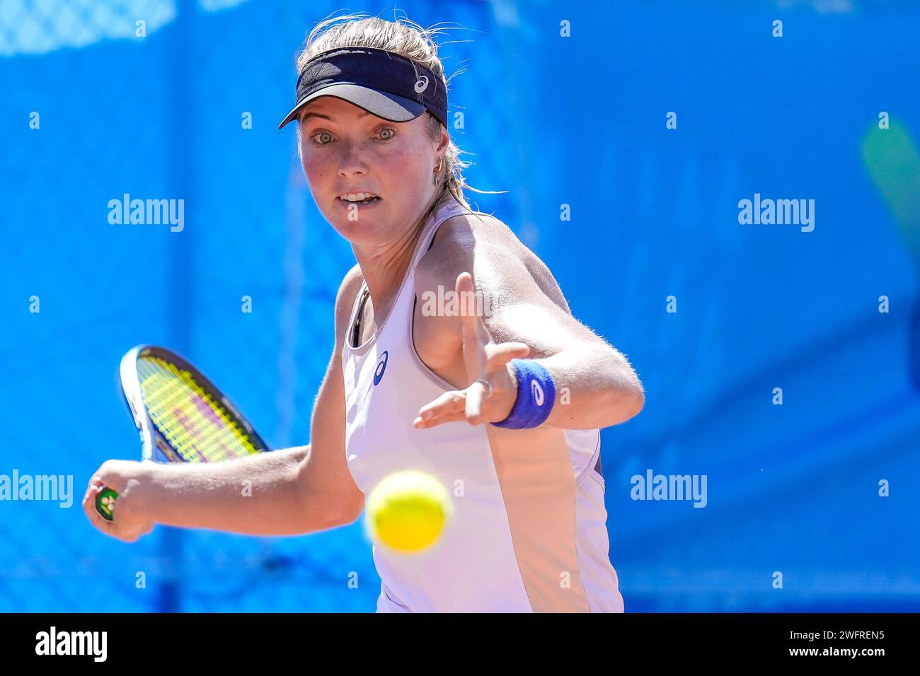 Olivia Gadecki of Australia in action during the Final of the 2023 ITF