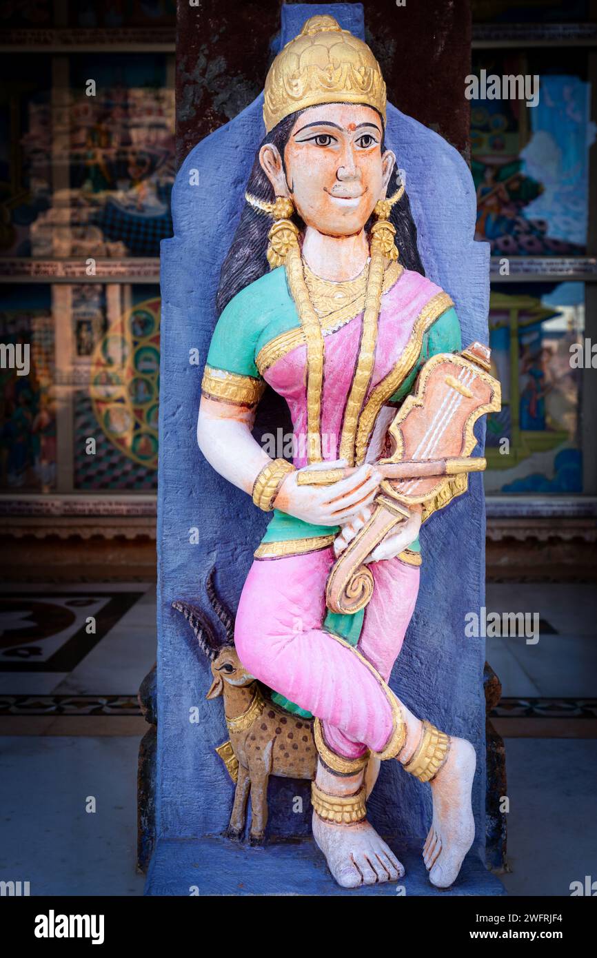Details from the Mahavira Jain Temple In Osian or Osiyan, Rajasthan, India Stock Photo