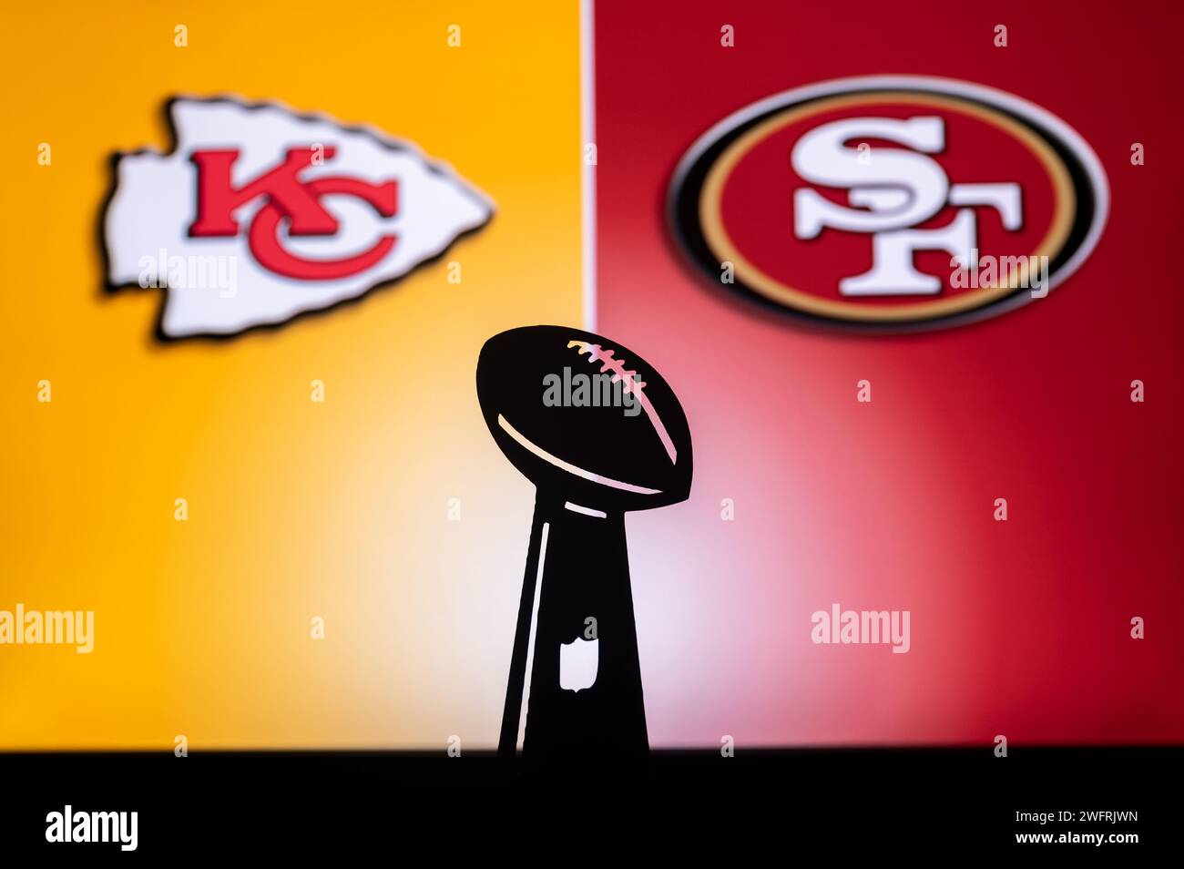 LAS VEGAS, NEVADA, USA, JANUARY 29, 2024 Super Bowl LVIII, the 58th