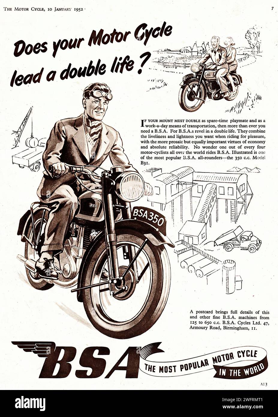 Bsa motorcycles hi-res stock photography and images - Alamy