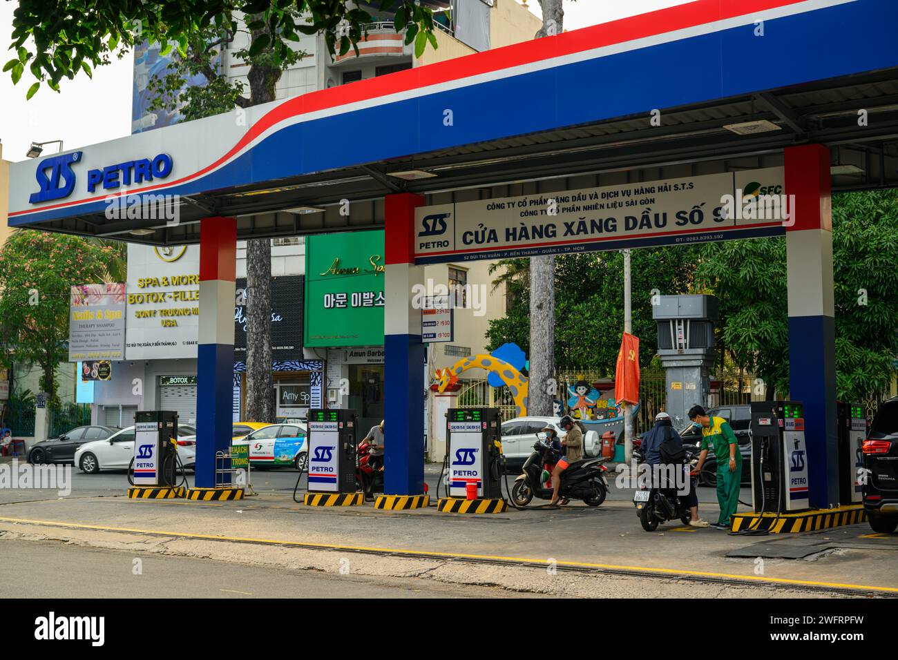 STS PETRO station, Ho Chi Minh City, Vietnam Stock Photo