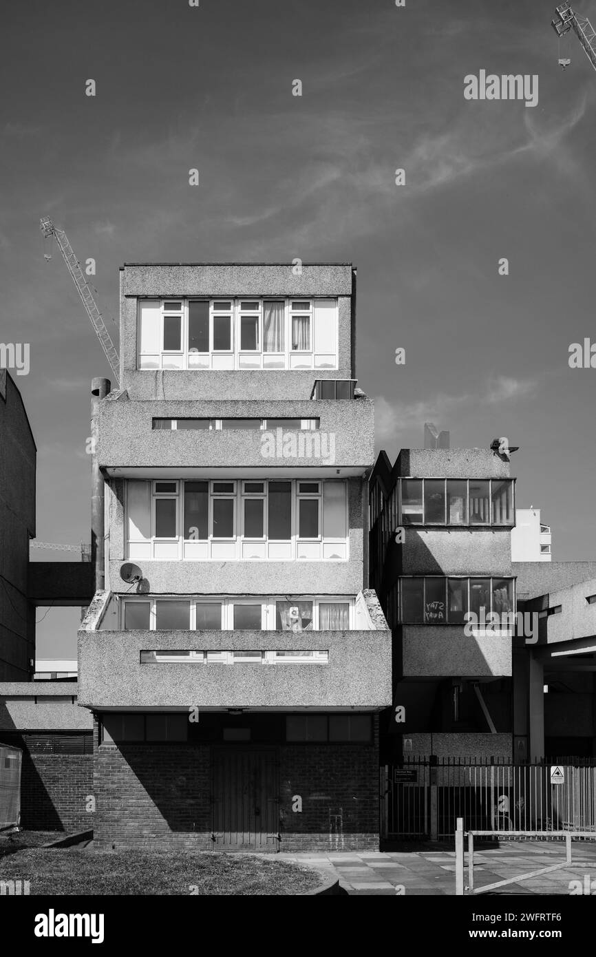 The Thamesmead estate in South East London SE currently undergoing redevelopment by Peabody