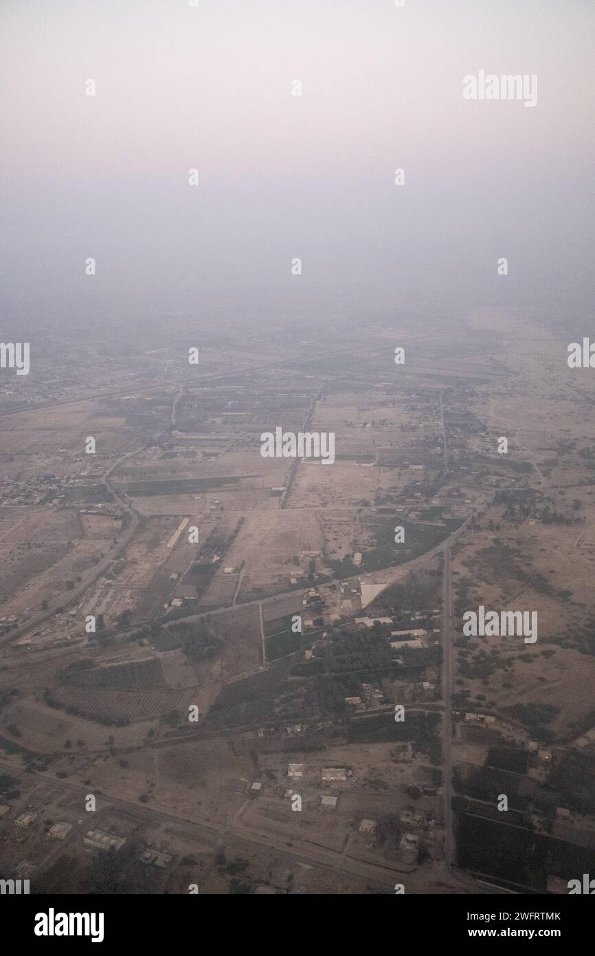 Iraq, Baghdad on 20221015. Aerial photograph of an Iraqi landscape