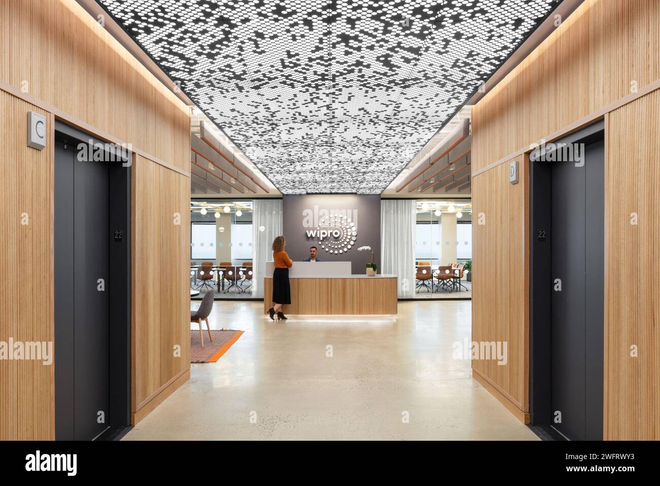 Wipro logo at their office in East Brunswick. Wipro ltd. is a leading ...