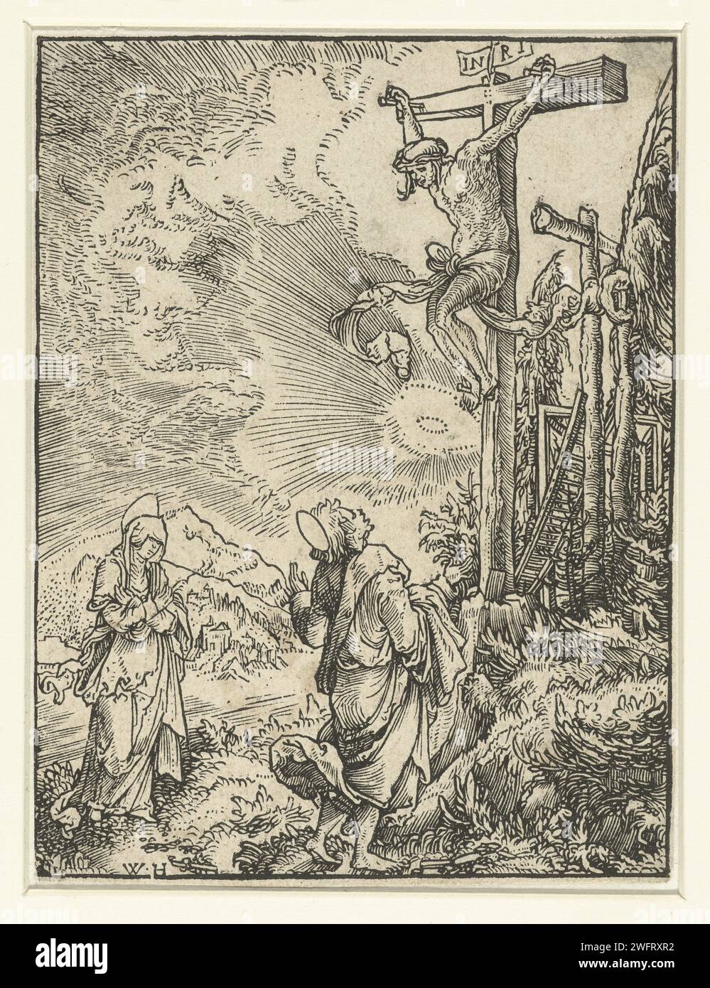 Christ on the cross with Mary and John the Evangelist, Wolfgang Huber ...