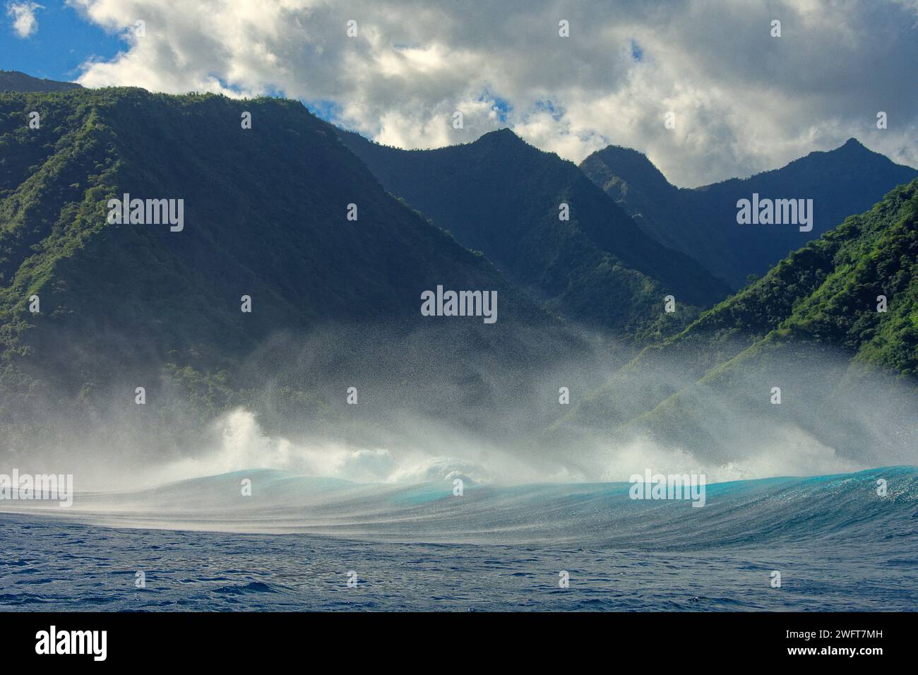 Teahupoʻo, French Polynesia Teahupo'o is scheduled to host the surfing
