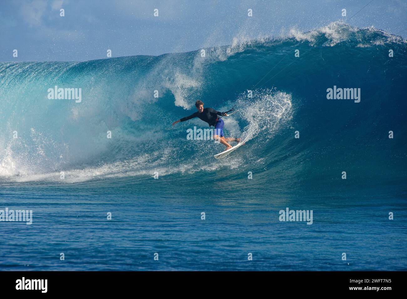 Teahupoʻo, French Polynesia Teahupo'o is scheduled to host the surfing