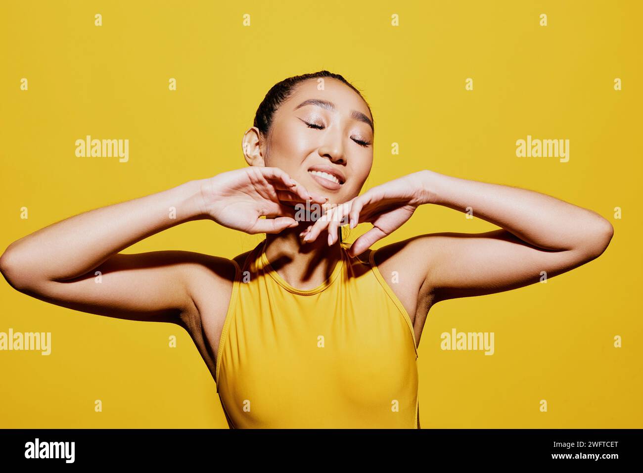 Young asian swimsuit model hi-res stock photography and images - Alamy