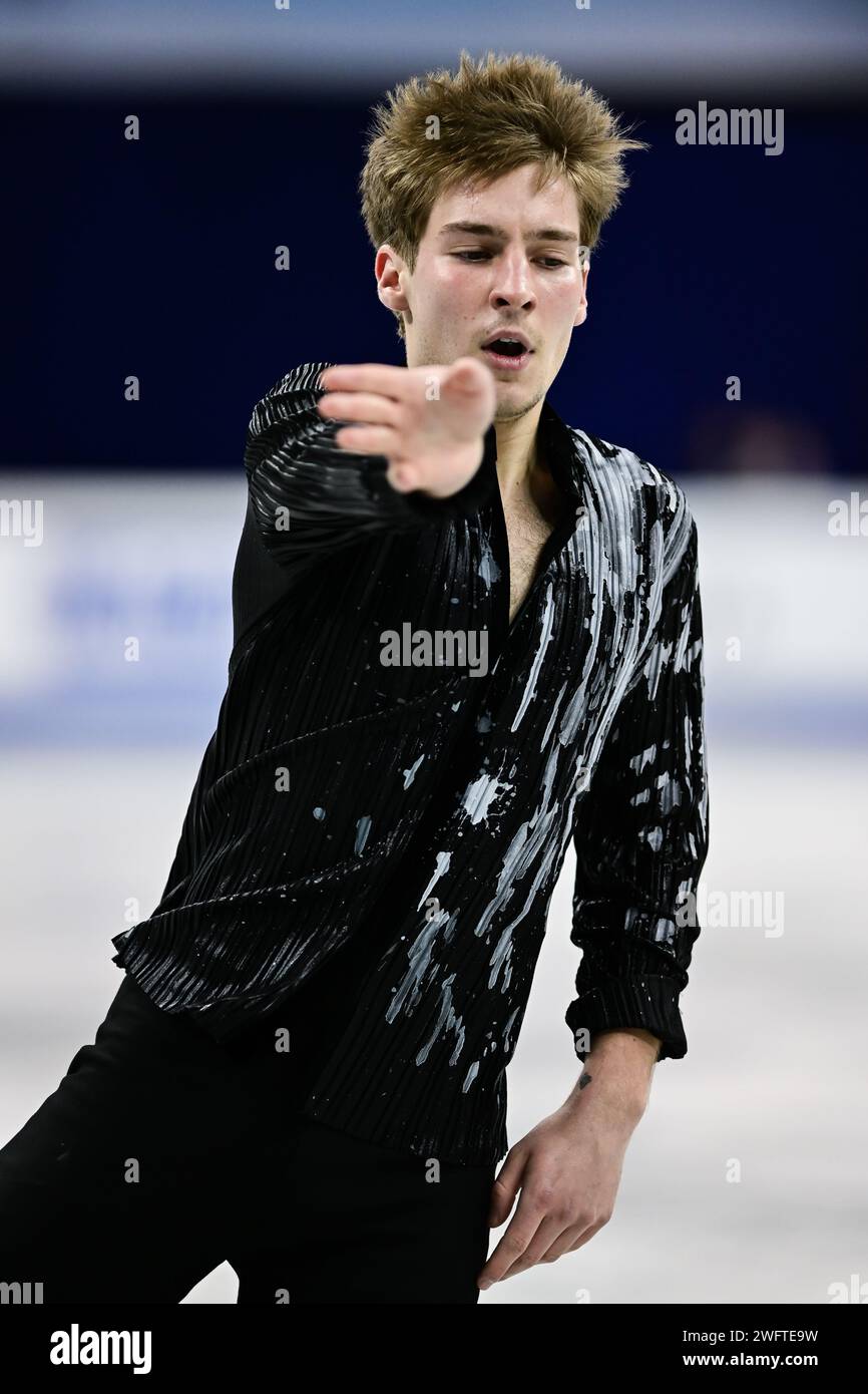 Andrew (USA), during Men Short Program, at the ISU Four