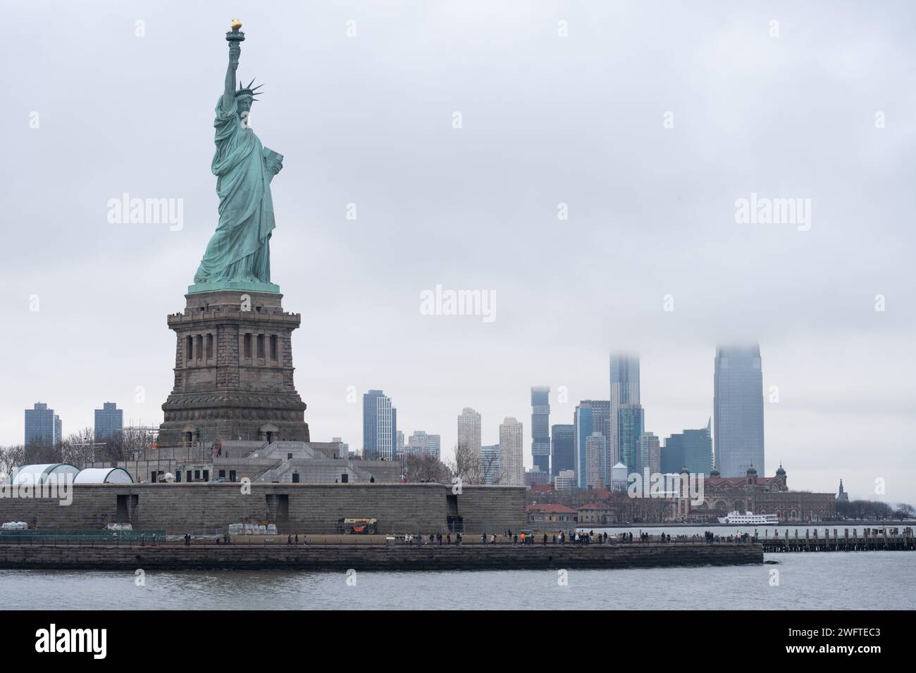 The Statue of Liberty in New York City. Photo date: Friday, January 26, 2024. Photo: Richard Gray/Alamy Stock Photo