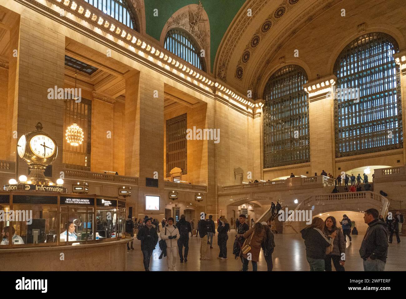 Grand Central Station in New York City. Photo date: Saturday, January 27, 2024. Photo: Richard Gray/Alamy Stock Photo