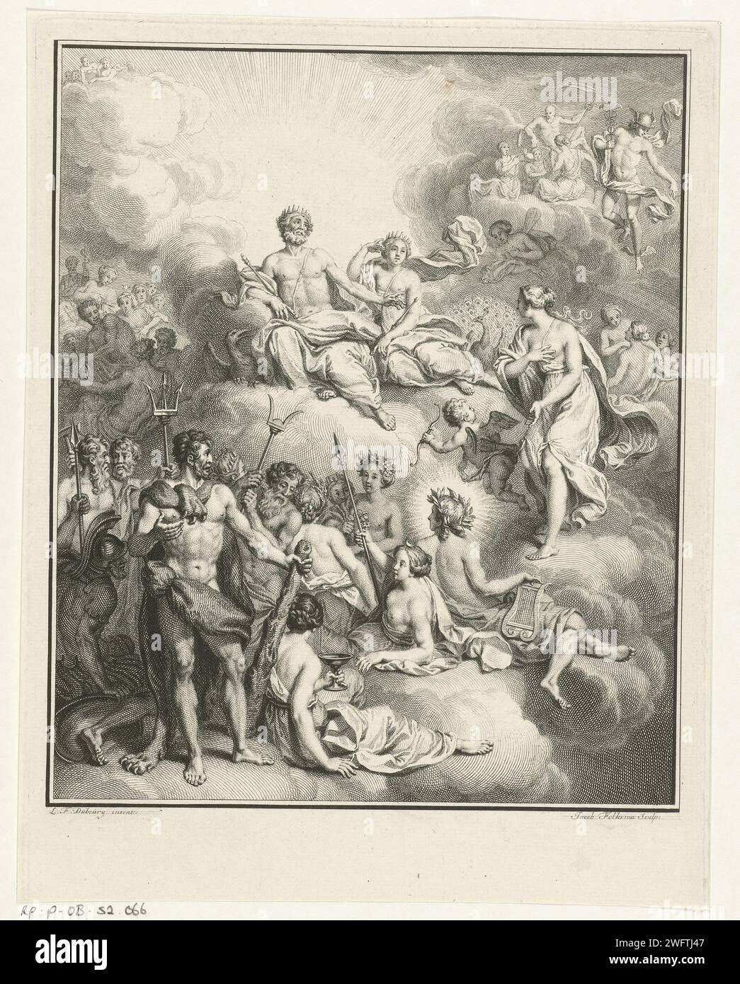 Venus visits the meeting of the gods, Jacob Folkema, After Louis ...