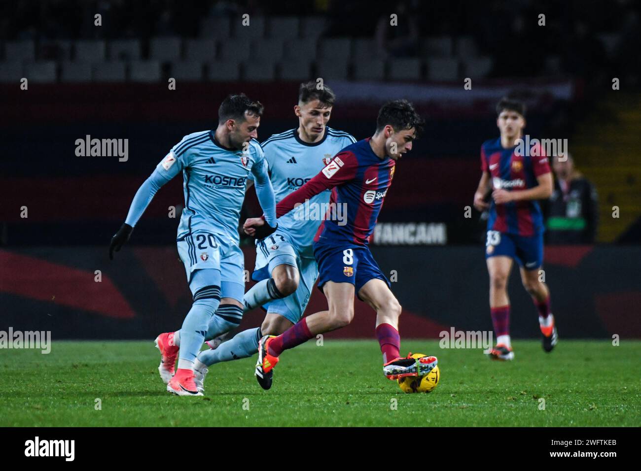 Girona, Spain. 31st Jan, 2024. BARCELONA, SPAIN - JANUARY 31: Match between FC Barcelona and Osasuna CF as part of La Liga at Lluis Companys Stadium on January 31, 2024 in Girona, Spain. (Photo by Sara Aribó/PxImages) Credit: Px Images/Alamy Live News Stock Photo