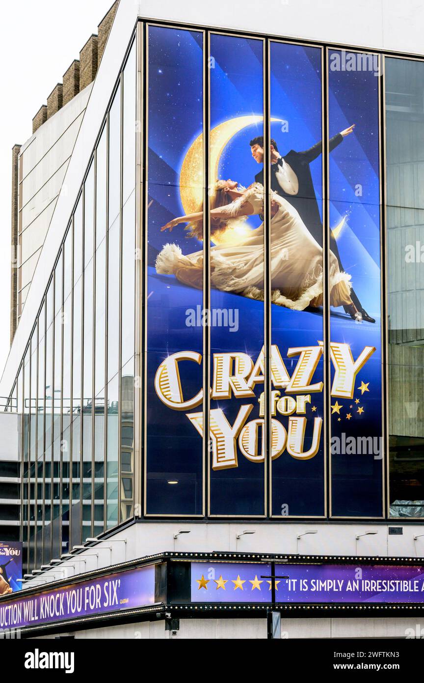 London, UK. Crazy For You (musical) at the Gillian Lynn Theatre, Drury