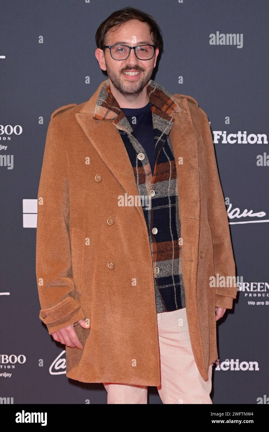 Rome, Italy. 31st Jan, 2024. Antonio Perna attends at the red carpet of the Rai tv movie 'Califano' at The Space Cinema Moderno. Credit: SOPA Images Limited/Alamy Live News Stock Photo