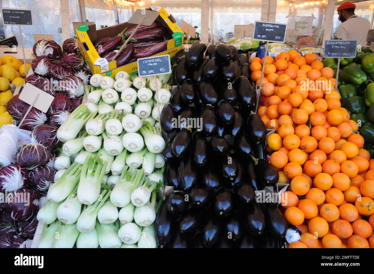 Copenhagen Denmark 01 February 2024 Farmer Market Or Fruit Vegetable   Copenhagen Denmark01 February 2024farmer Market Or Fruit Vegetable Vendor In Danish Capital Copenhagen Denmark Photofrancis Joseph Deandean Pictures 2WFTTDE 