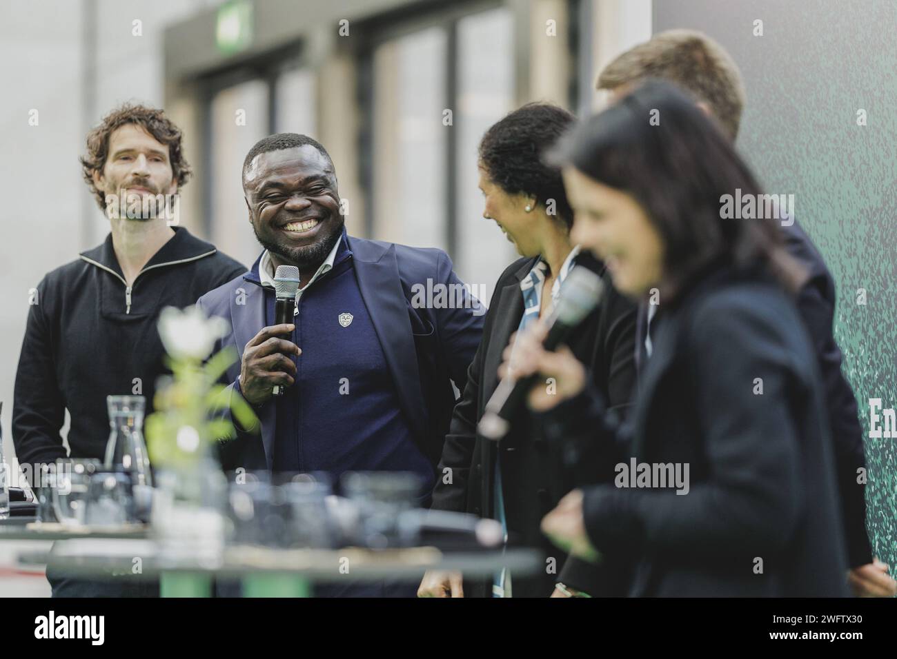 L-R Arne Friedrich, ehem. Profifussballspieler, Gerald Asamoah, ehem ...