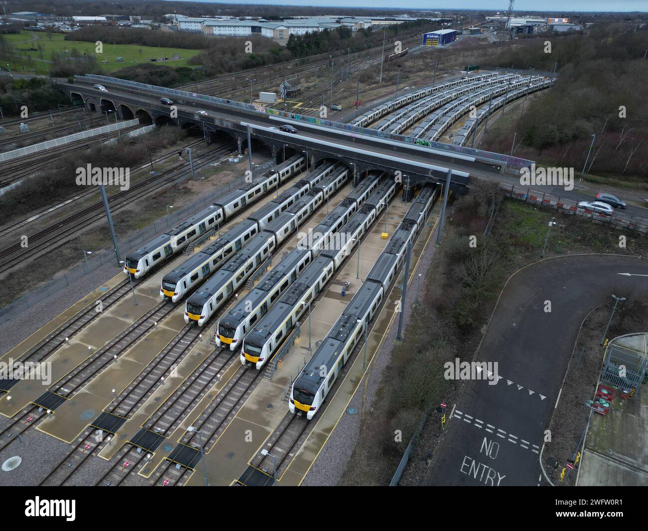 Peterborough railway sidings hi-res stock photography and images - Alamy
