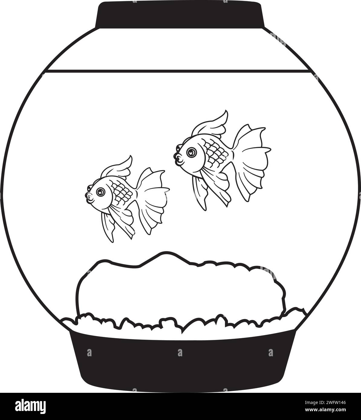 mini aquarium icon vector illustration simple design Stock Vector