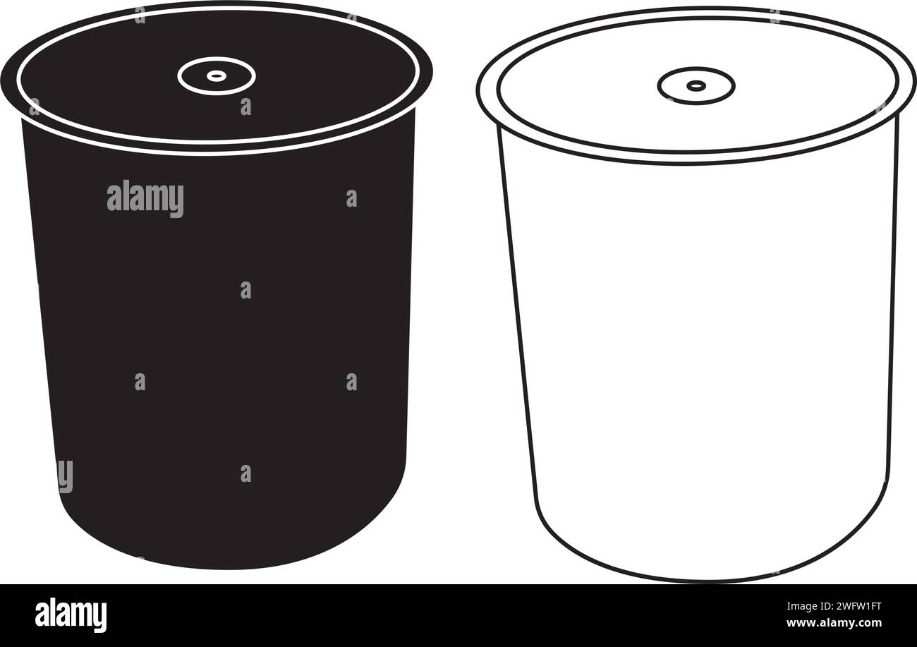 plastic jar icon vector illustration simple design Stock Vector
