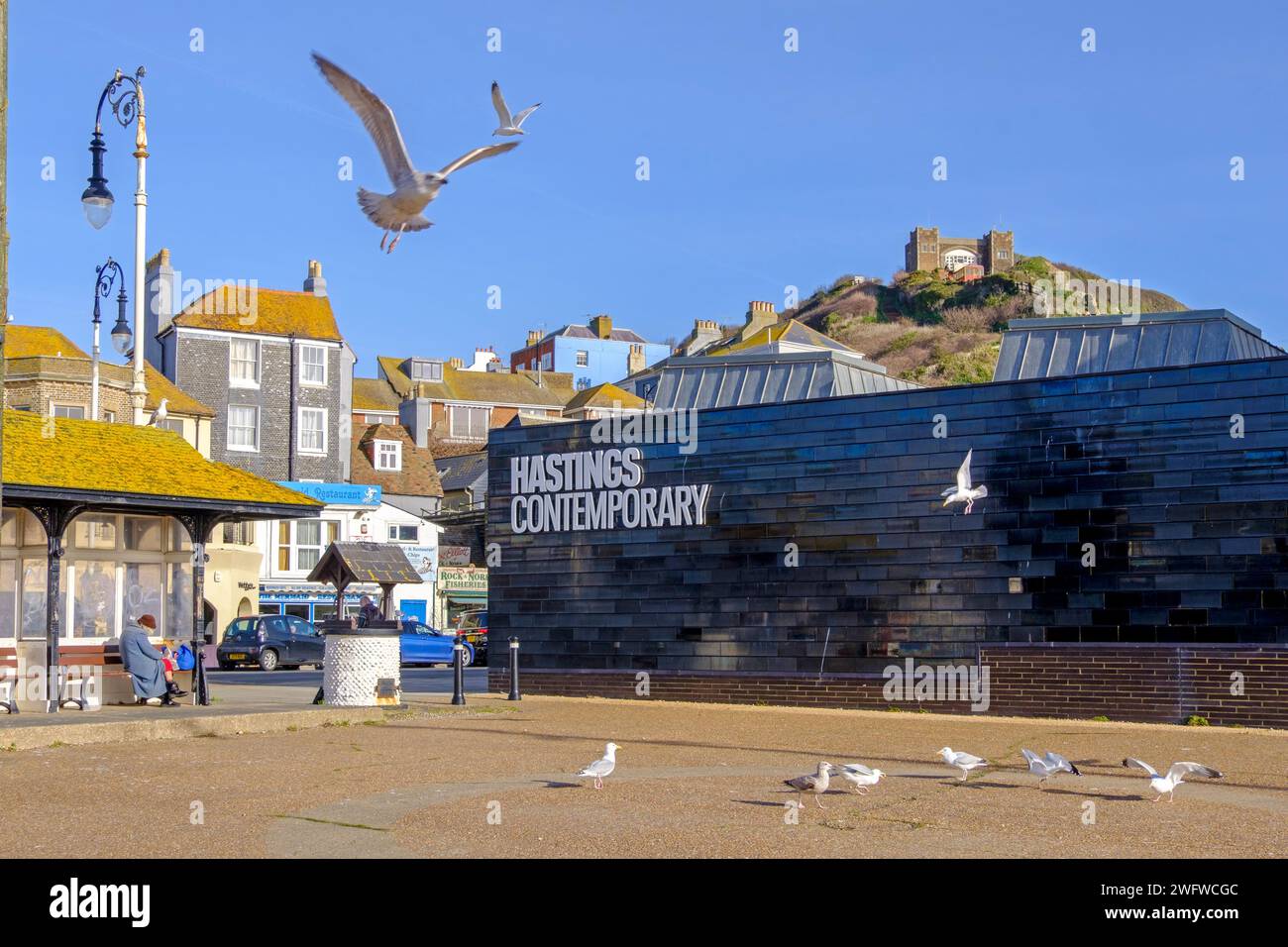 Hastings, Sussex, Contemporary Art Gallery, Rock-a-Nore, East Sussex, UK Stock Photo