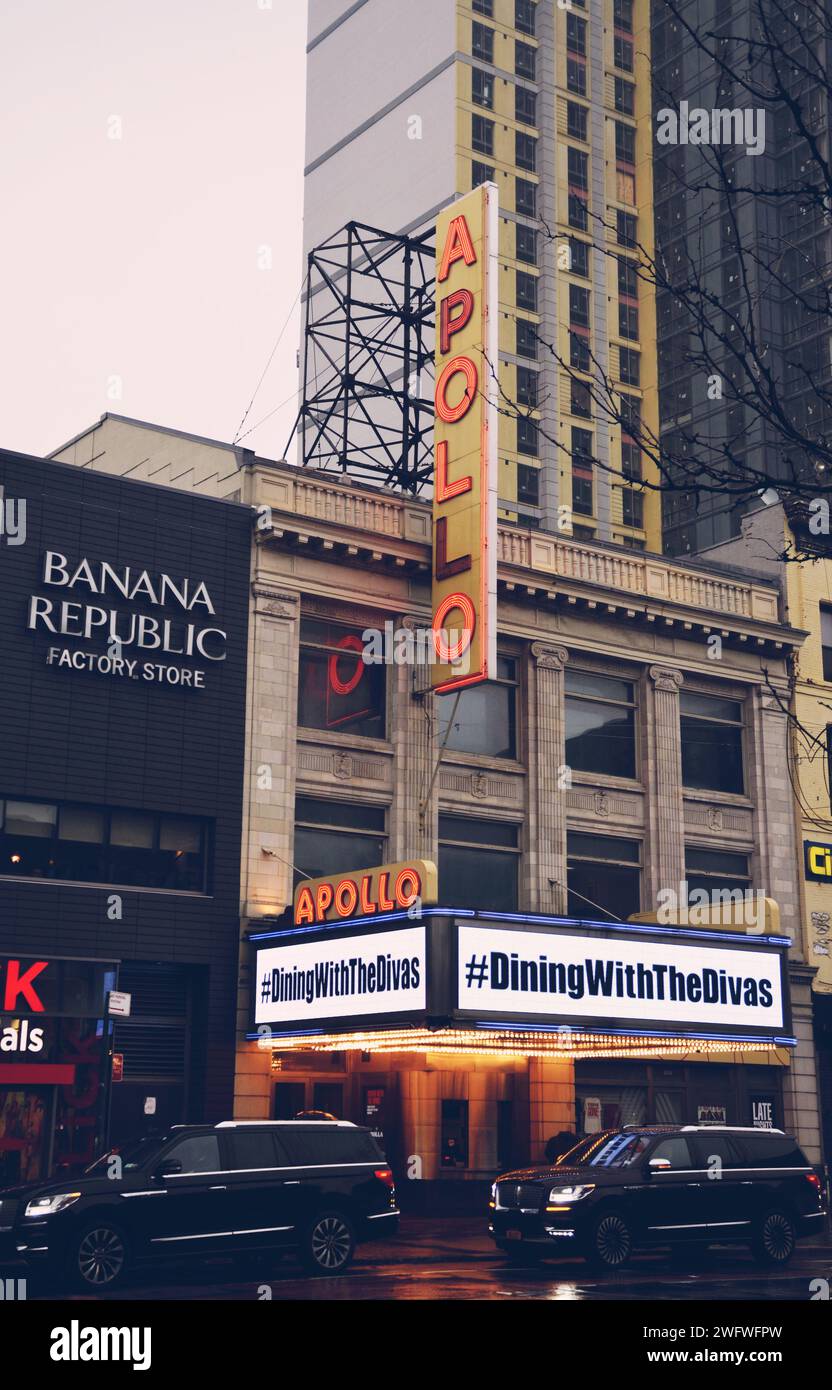 Apollo Theater in Harlem in New York on February 15, 2020 Stock Photo