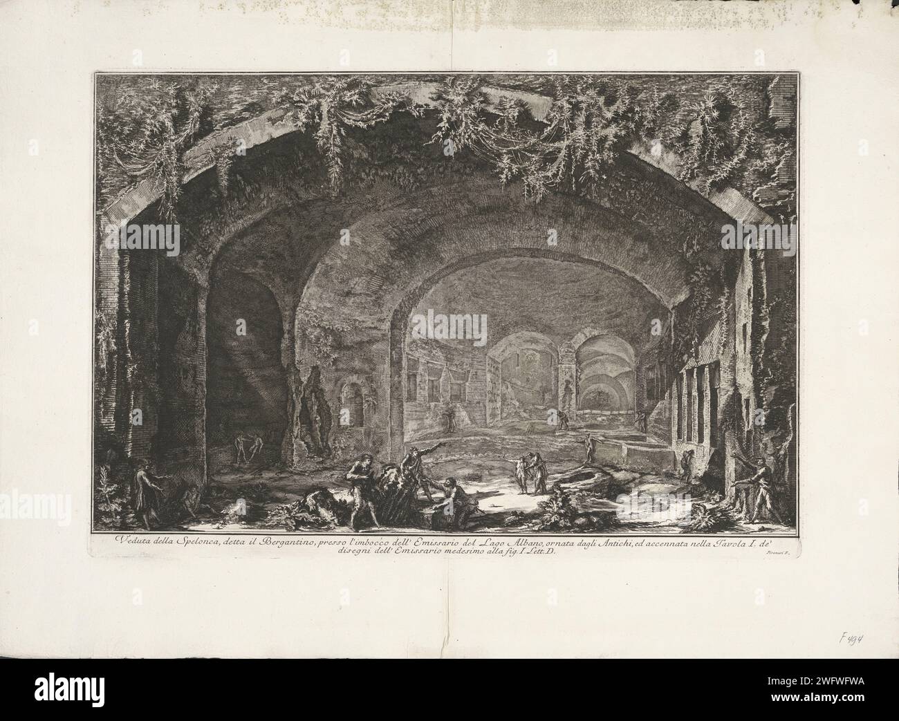 Cave named 'Il Bergantino' at Meer van Albano, Giovanni Battista Piranesi, 1762 print Face in a cave called 'Il Bergantino' at Lake Albano. Title in the end margin. Numbered in the top left: Ii. Rome paper etching cave, grotto More from Albano (Lazio) Stock Photo
