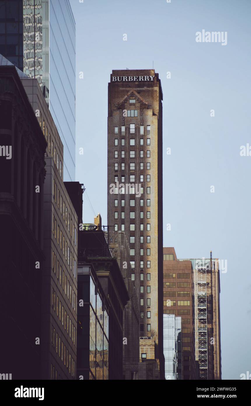 Burberry Tower located in Manhattan in New York on February 16 2020 Stock Photo Alamy
