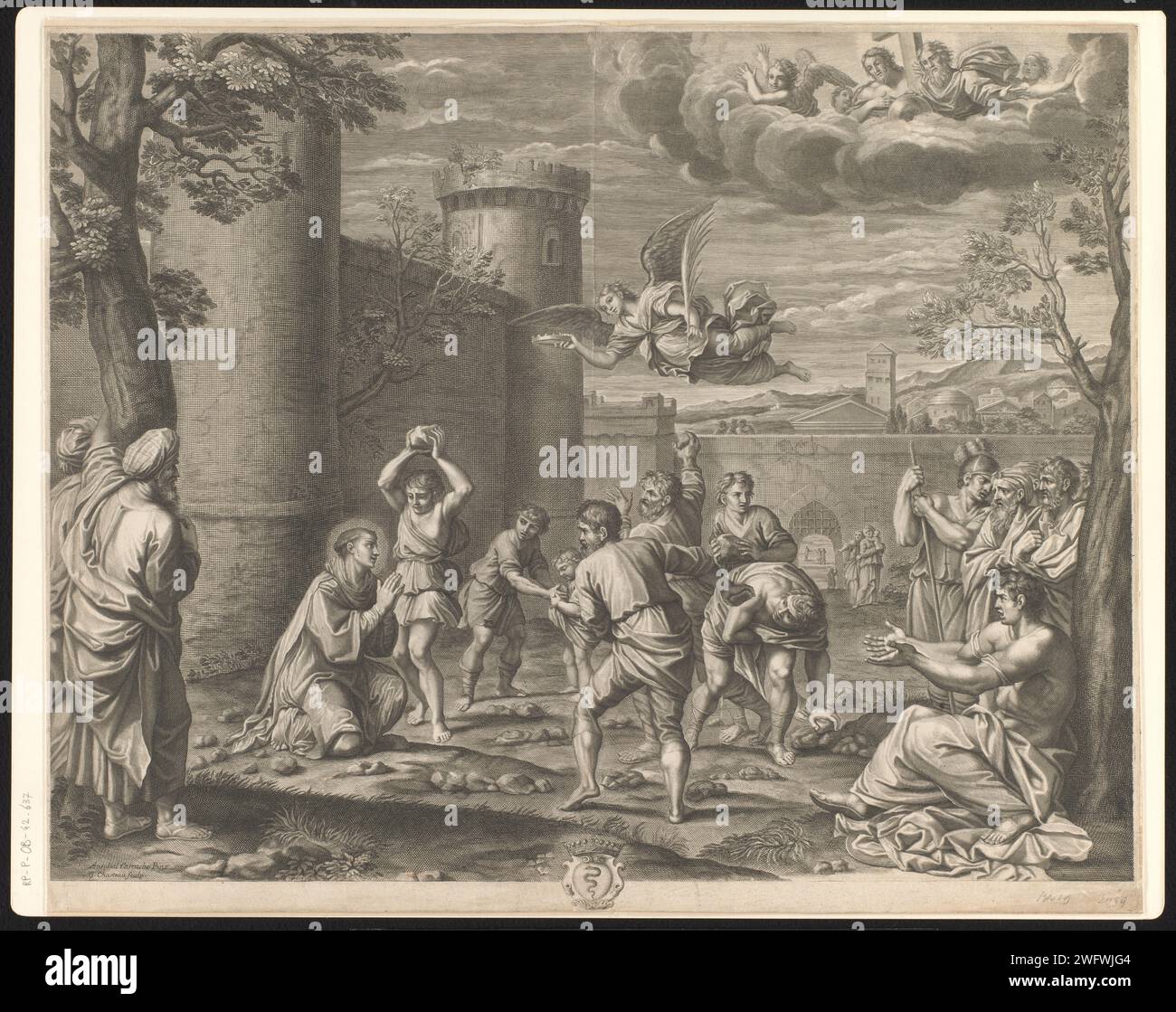 Martyrdom of Saint Stefanus, Guillaume Chasteau, After Annibale