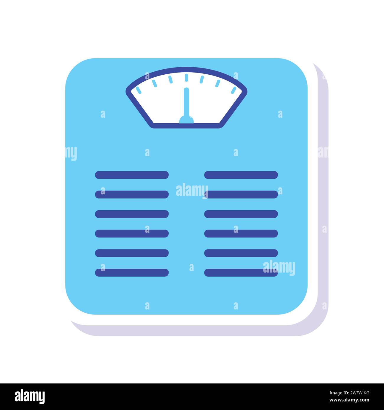 Weight Scale Icon Vector Illustration Stock Vector