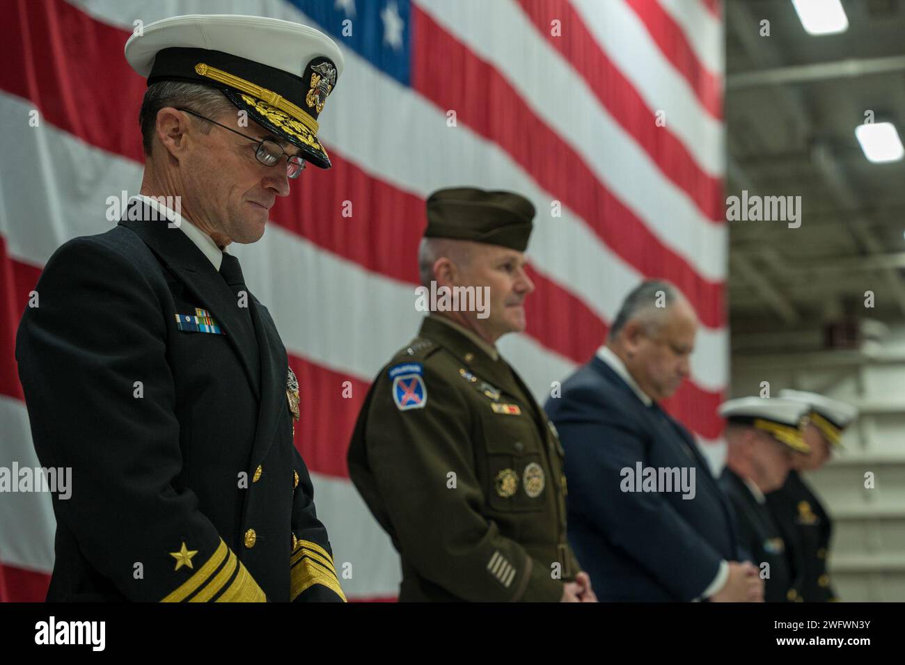 The official party for the joint force command norfolk u s 2nd fleet