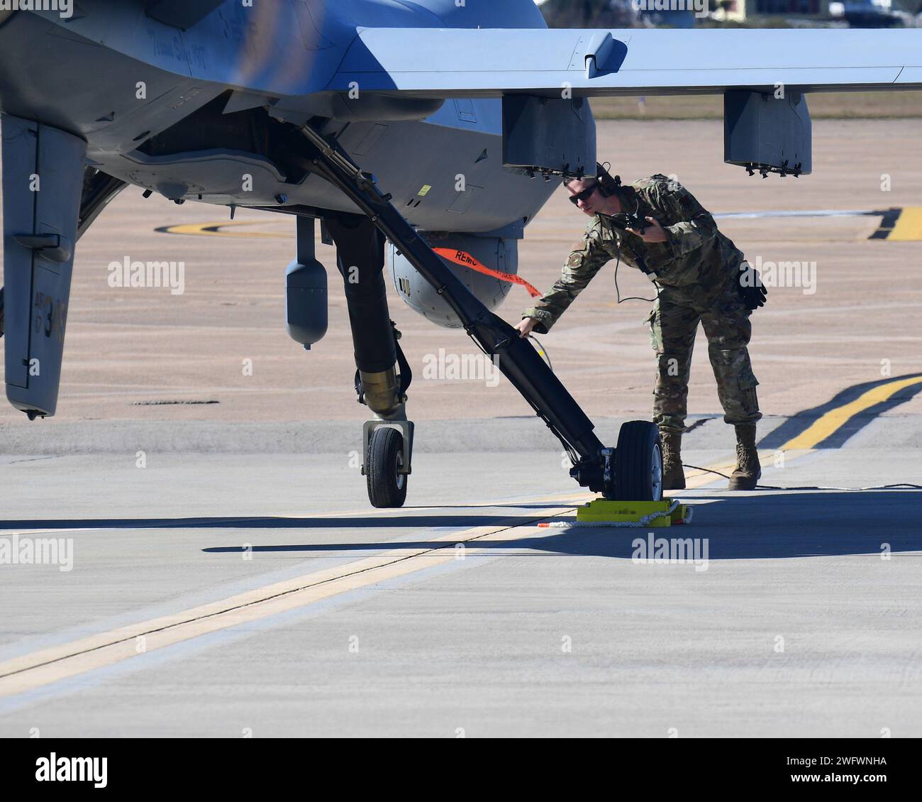 a member of the 147th Attack Wing Aircraft Maintenance Squadron