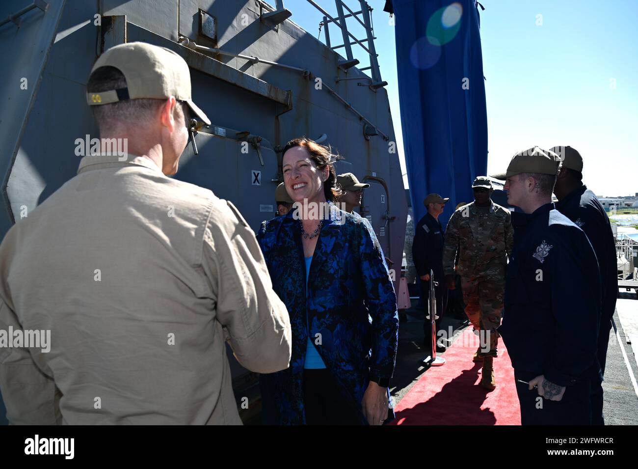 Ambassador aboard ship hi-res stock photography and images - Alamy