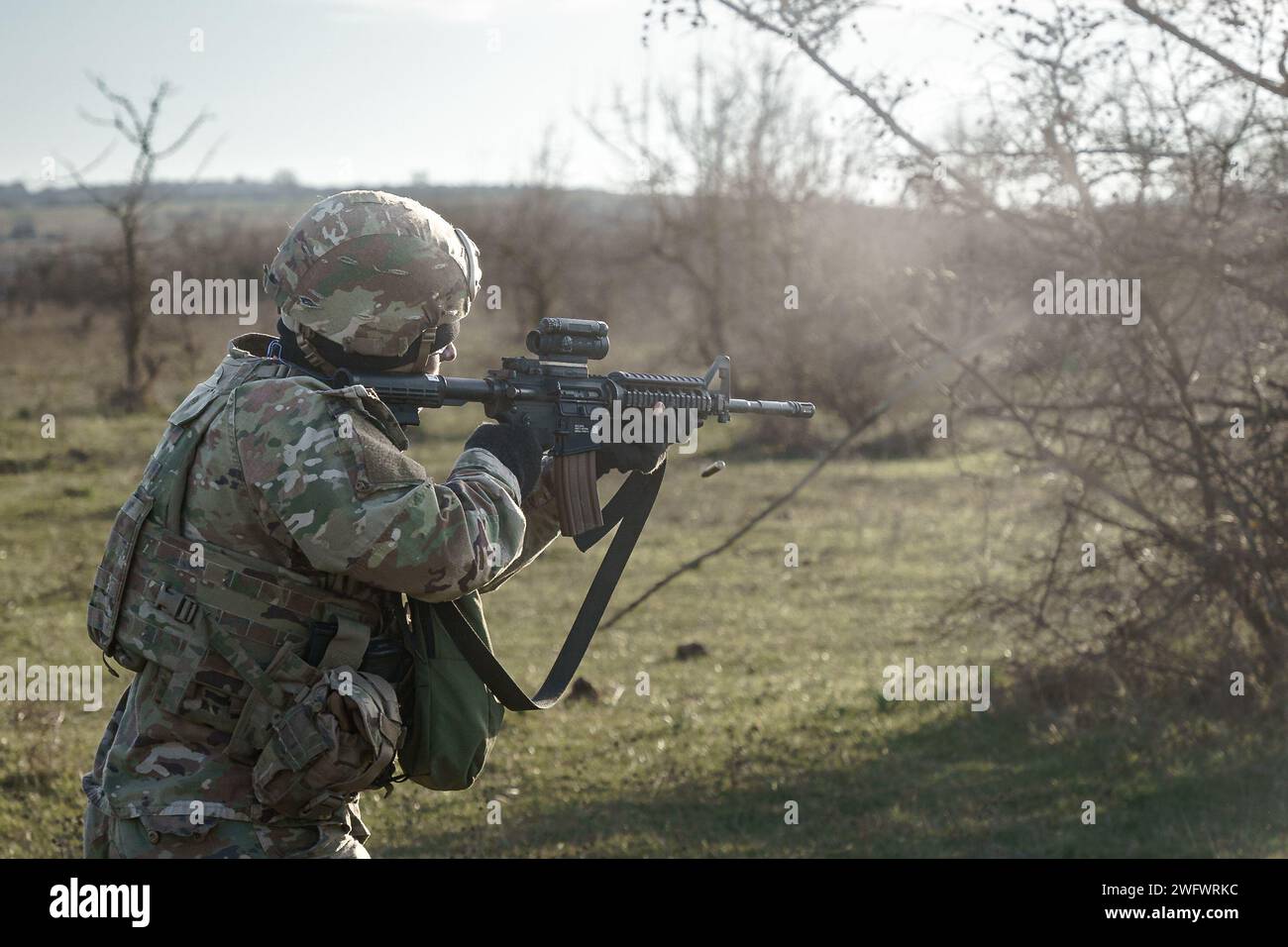 A U.S. Army paratrooper assigned to Brigade Support Battalion (BSB ...