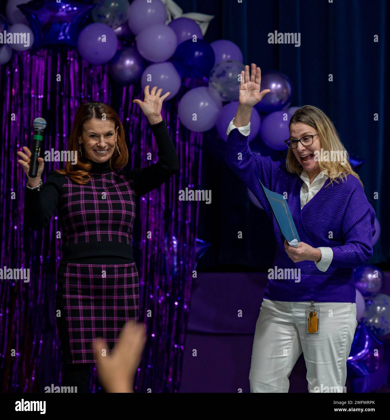 The Purple Star Award is presented to Kathryn Lenertz, Dakota