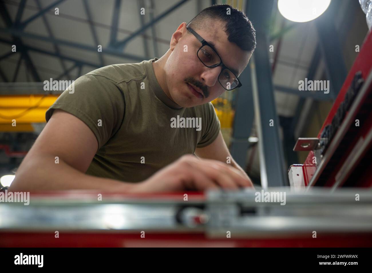 U.S. Air Force Senior Airman Zachary Flores, 48th Component Maintenance ...