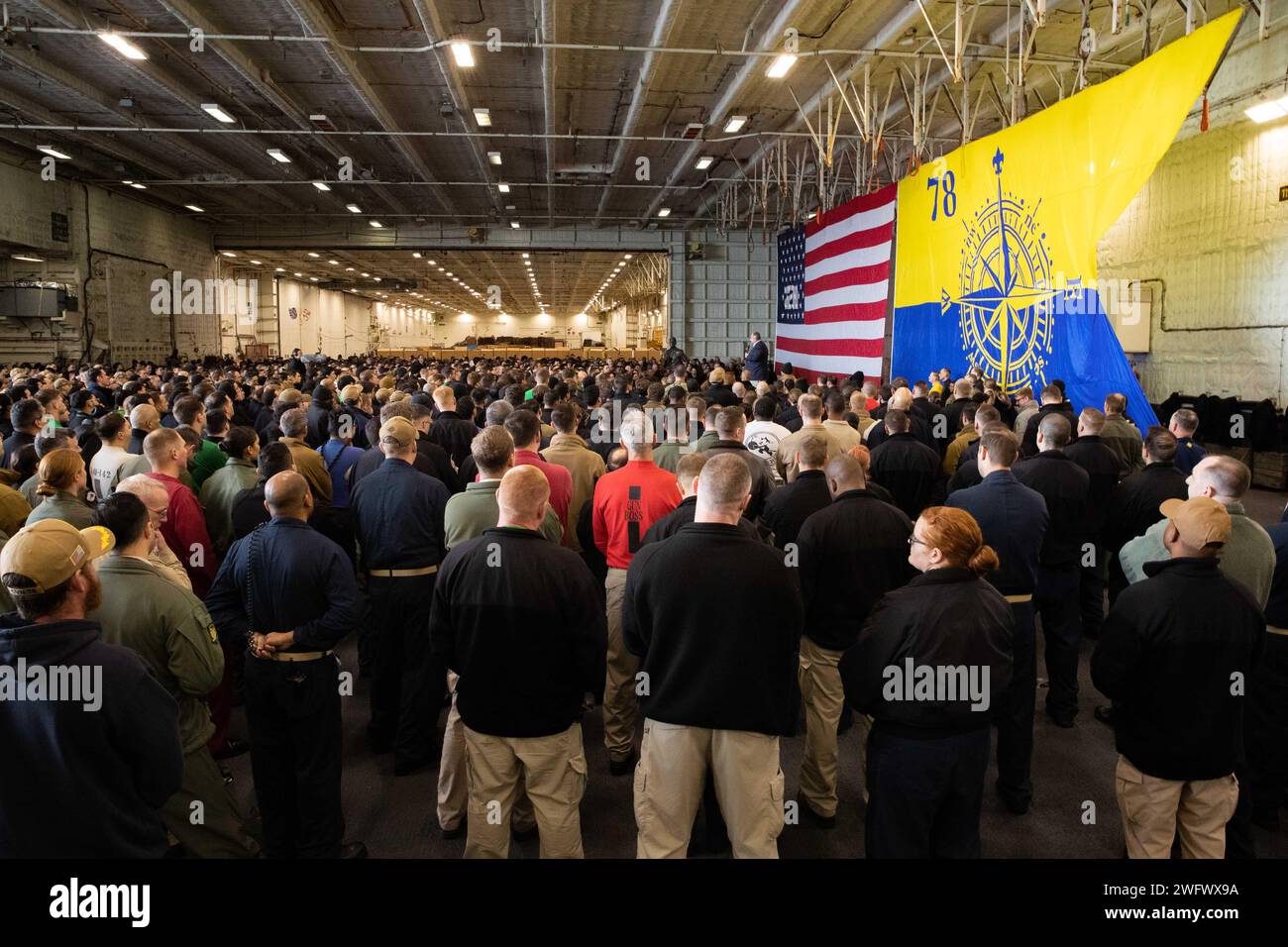 240115-N-CO784-2713 Secretary of the Navy Carlos Del Toro addresses the ...
