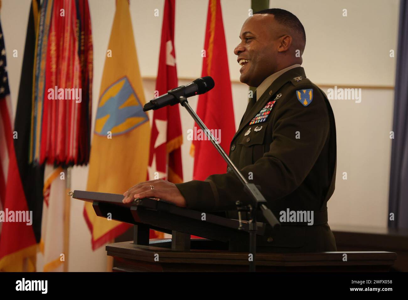 U.S. Maj. Gen. Ronald Ragin, commanding general, 21st Theater ...