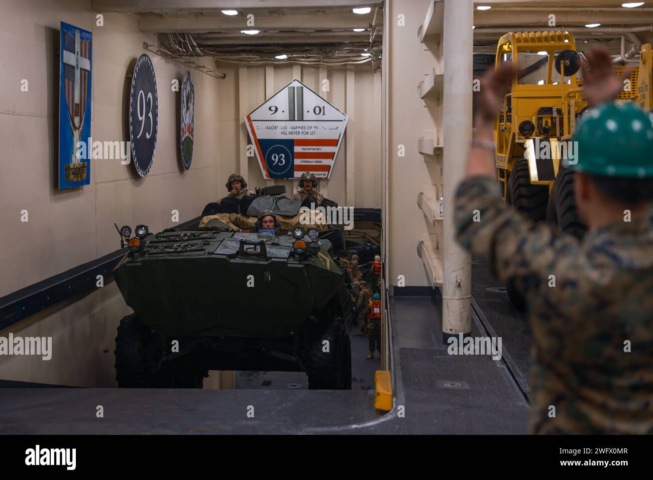 A U.S. Marine assigned to Combat Logistics Battalion 15, 15th Marine ...