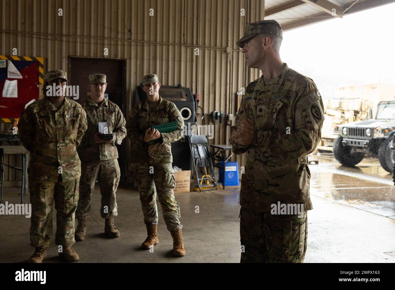 U.S. Army Lt. Col. Christopher Lossing, with 2-25 Aviation Regiment ...