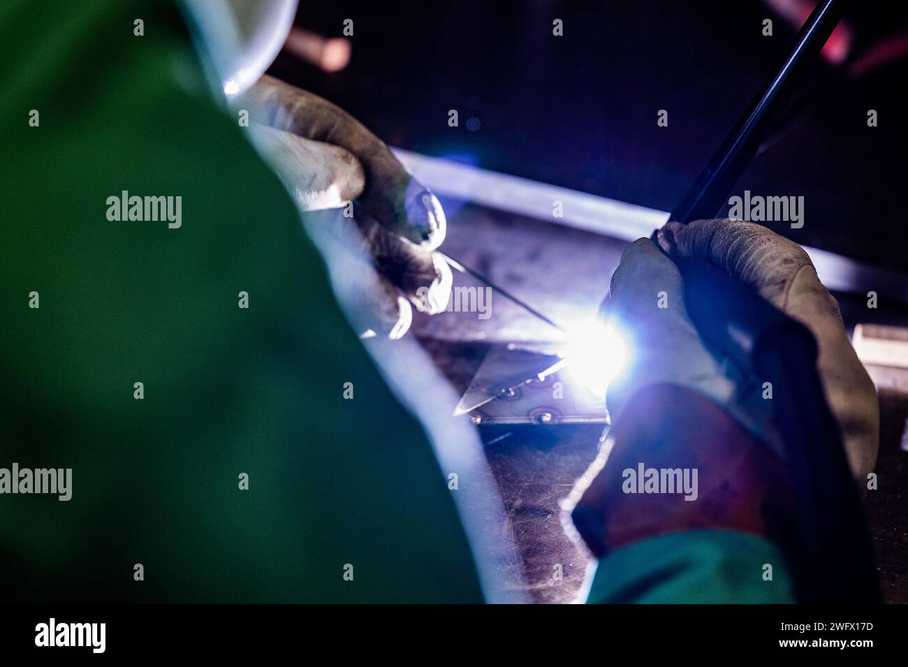 U.S. Air Force Master. Sgt. Theodore Hayes, an aircraft metals