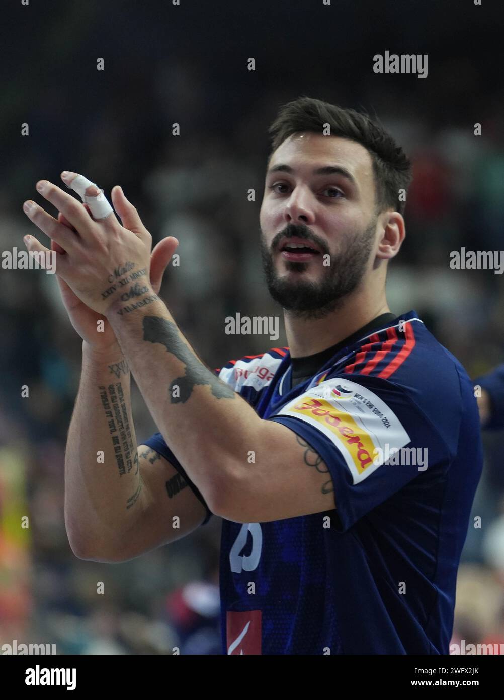 during the Men's EHF Euro 2024, Final handball match between France and