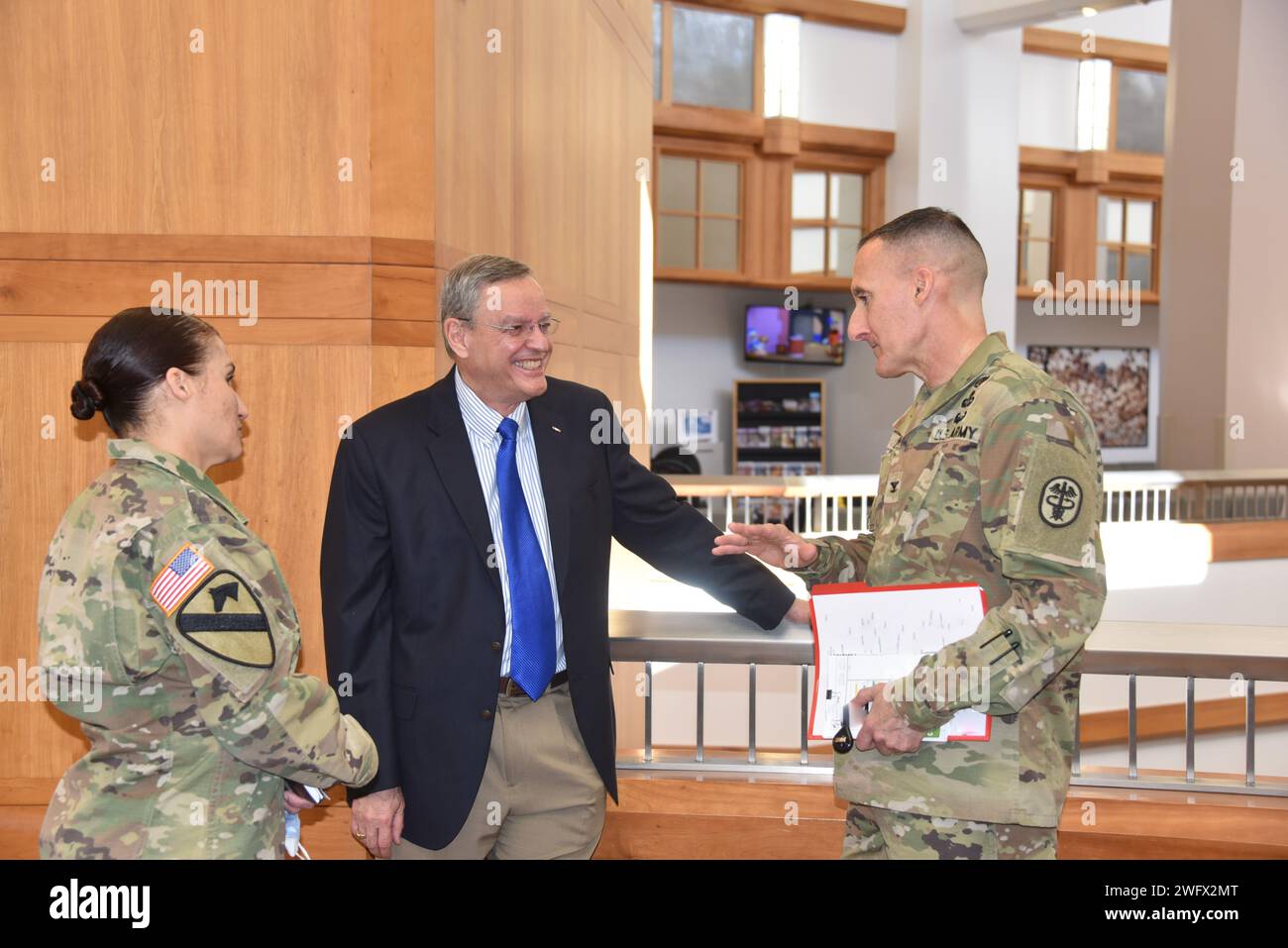 The Honorable Dr. Lester Martinez-Lopez, Assistant Secretary of Defense for Health Affairs, toured Womack Army Medical Center with Commander Col. David Zinnante and Command Sgt. Maj. Angela Cox, January 29, 2024. (DHA Stock Photo