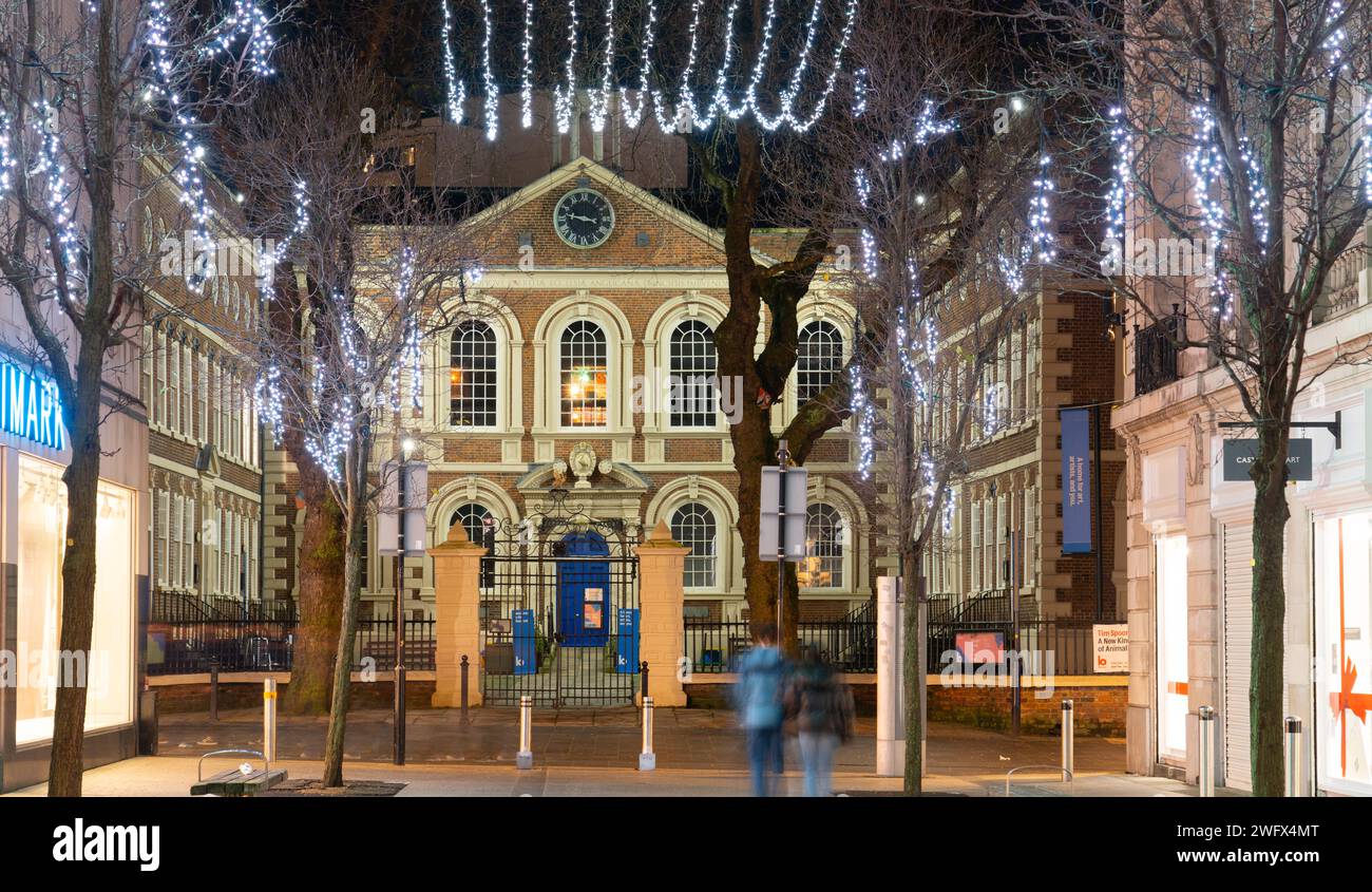 Bluecoat Chambers, School Lane, Liverpool. Built in 1716-17 it is the oldest building in Liverpool City Centre. Pictured here in January 2024. Stock Photo