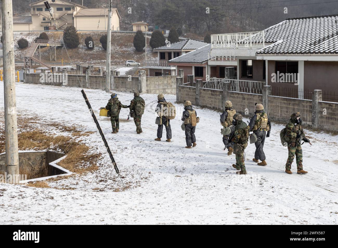 Soldiers assigned to 501st CBRN (Chemical, Biological, Radiological and ...