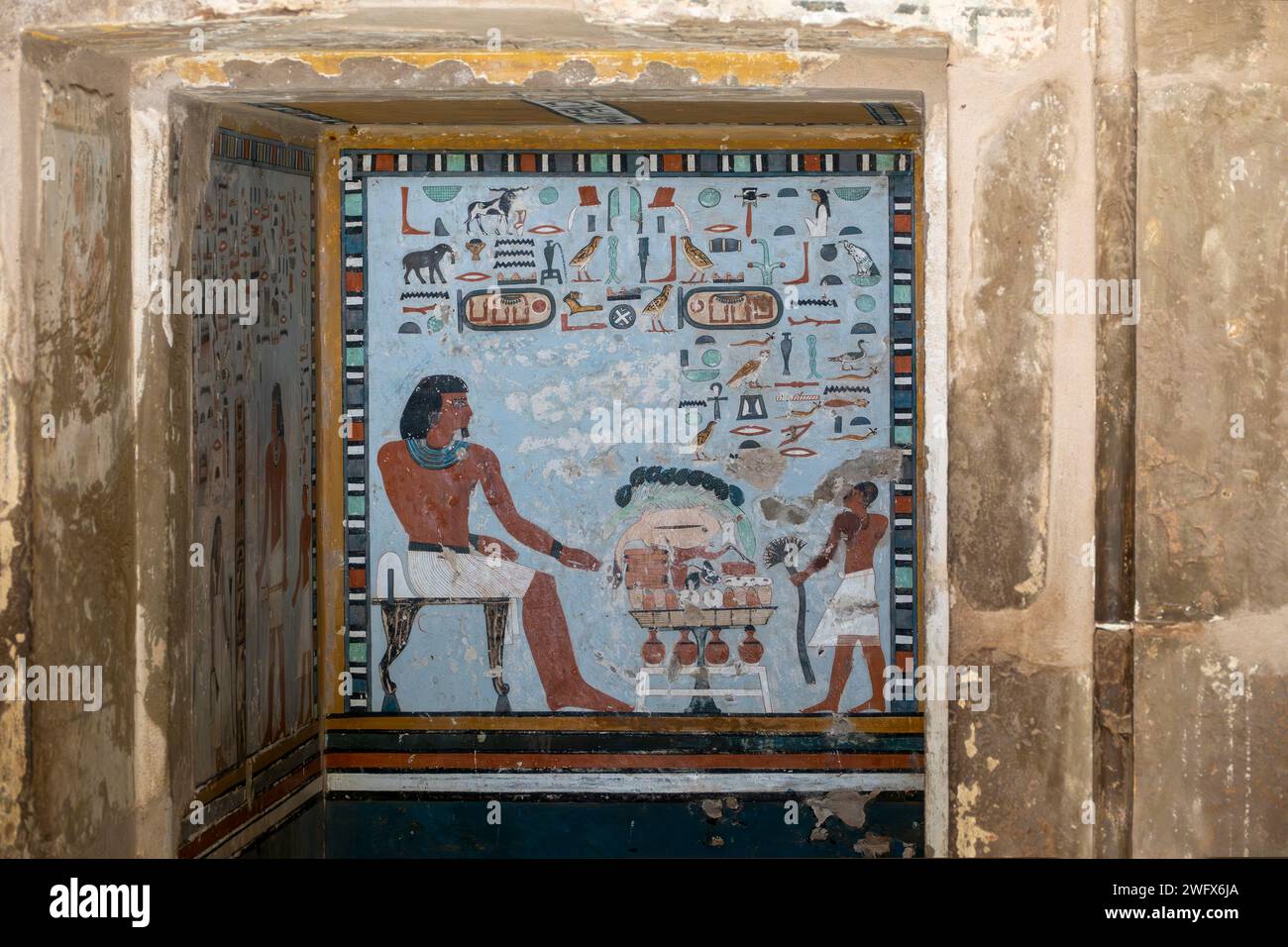 Tombs of The Nobles – Qubbet el Hawa, Aswan, Upper Egypt Stock Photo